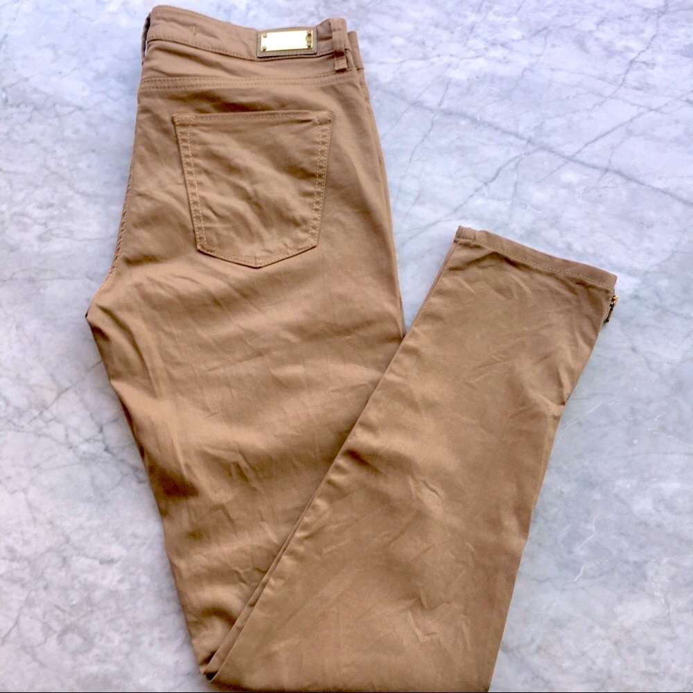 Zara Tan Denim Pants